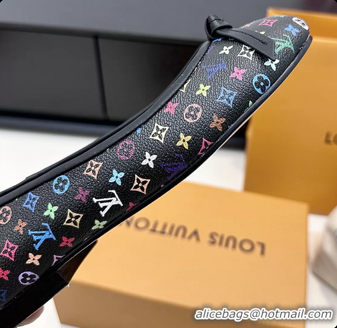 Best Product Louis Vuitton LVxTM Darling Bow Ballet Flats Black Multicolor Monogram Canvas 6061613