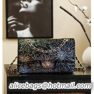 Promotional Chanel Firework Strass Medium Classic Flap Bag CH122636 Black 2026