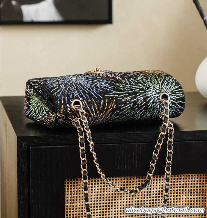 Promotional Chanel Firework Strass Medium Classic Flap Bag CH122636 Black 2026