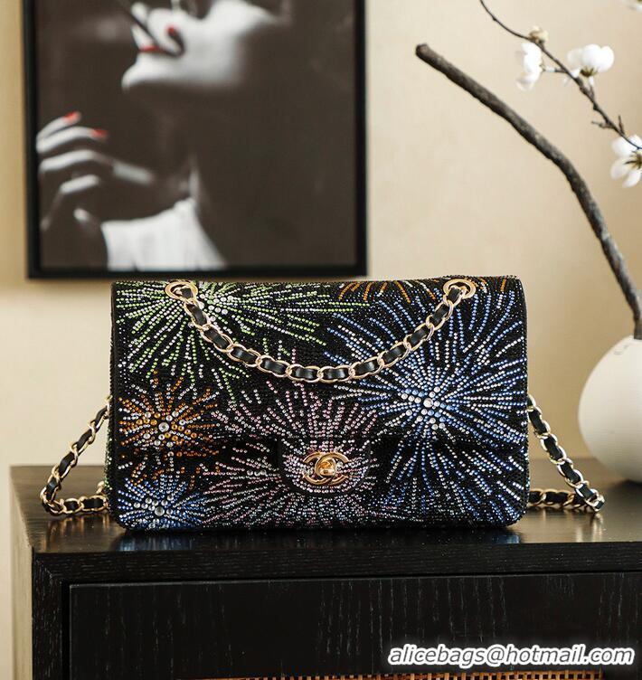 Promotional Chanel Firework Strass Medium Classic Flap Bag CH122636 Black 2026