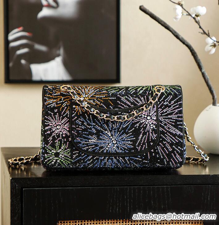 Promotional Chanel Firework Strass Medium Classic Flap Bag CH122636 Black 2026