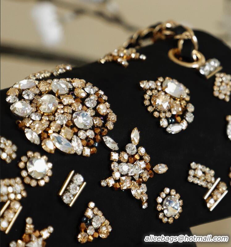 Grade Design Chanel 25A Rhinestone Mini Flap Bag CH122636 Black 2026