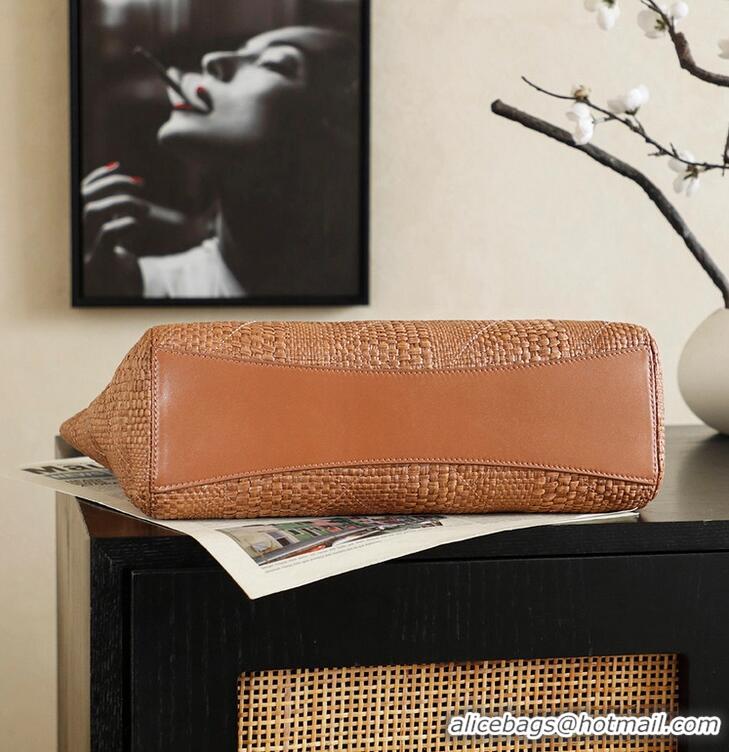 Buy Inexpensive Chanel 26S Knit Book Tote Bag AS6070 Brown 2026