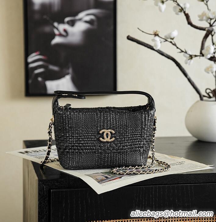 Reasonable Price Chanel 26P LP Hobo Tote Bag AS9841 Black 2026
