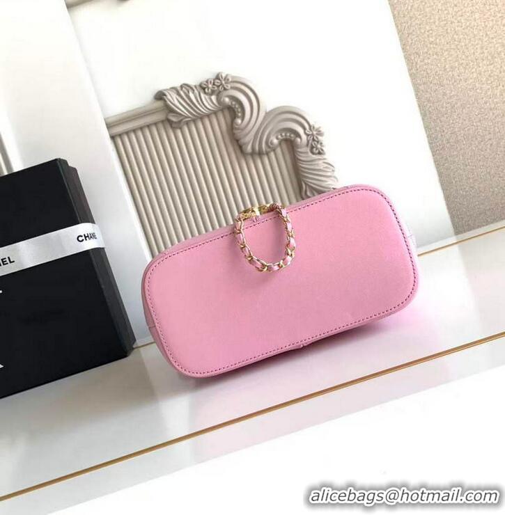 Shop Cheap Chanel Calfskin Leather Small Shopping Bag AS6132 Pink 2026