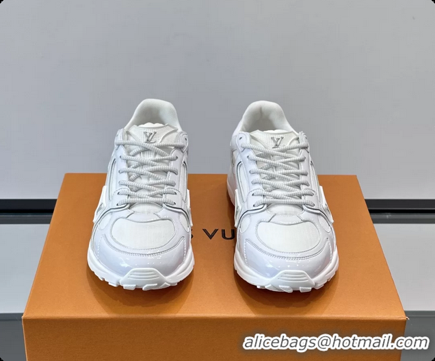 Unique Style Louis Vuitton LV Olympia Sneaker White Lace Technical Mesh and Nubuck Leather 6061704
