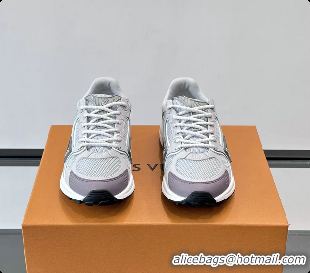 Best Product Louis Vuitton LV Olympia Sneaker Gray Lace Technical Mesh and Nubuck Leather 6061704