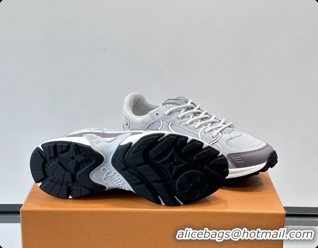 Best Product Louis Vuitton LV Olympia Sneaker Gray Lace Technical Mesh and Nubuck Leather 6061704