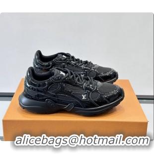 Popular Style Louis Vuitton LV Olympia Sneaker Black Lace Technical Mesh and Calf Leather 6061704