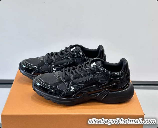 Popular Style Louis Vuitton LV Olympia Sneaker Black Lace Technical Mesh and Calf Leather 6061704