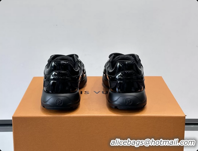 Popular Style Louis Vuitton LV Olympia Sneaker Black Lace Technical Mesh and Calf Leather 6061704