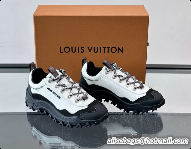 Perfect Louis Vuitton LV Rush Xplorer Sneakers White Grained Calf Leather 6061710