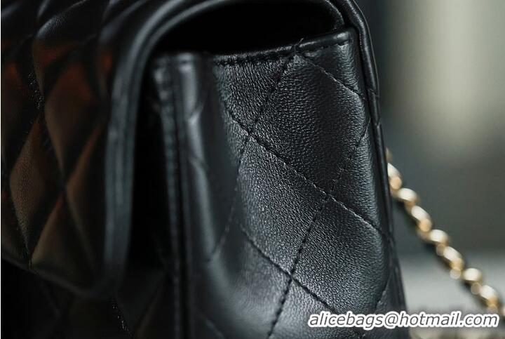 Famous Brand Chanel Classic Mini Top Handle Bag in Lambskin Leather AS2566 Black/Gold 2026
