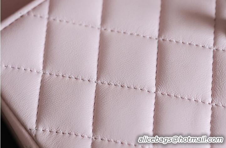 Inexpensive Chanel Classic Mini Top Handle Bag in Lambskin Leather AS2566 Light Pink/Gold 2026