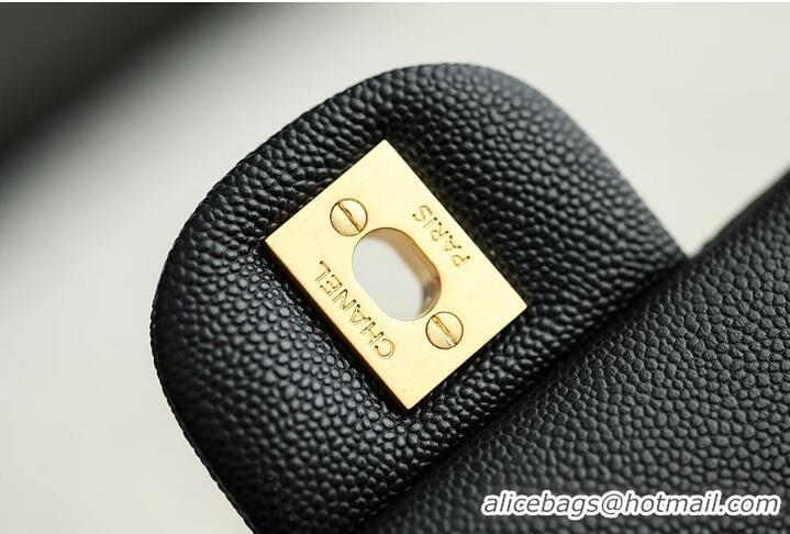 Good Product Chanel Top Handle Flap Bag in Grained Calfskin & Gold-Tone Metal AS2566 Black 2026