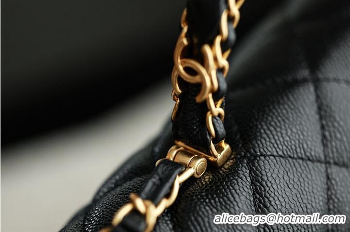 Good Product Chanel Top Handle Flap Bag in Grained Calfskin & Gold-Tone Metal AS2566 Black 2026