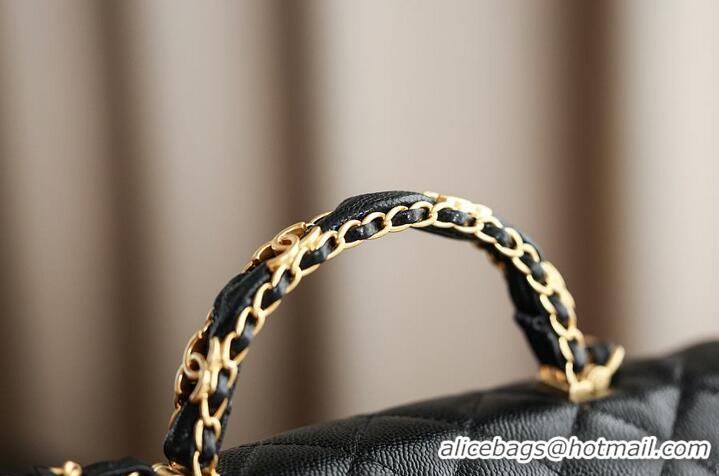 Good Product Chanel Top Handle Flap Bag in Grained Calfskin & Gold-Tone Metal AS2566 Black 2026