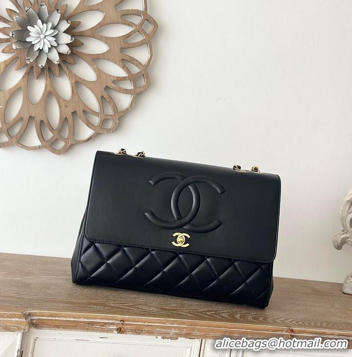 Well Crafted Chanel Oversized CC Flap Bag In Lambskin AS2567 Black/Gold 2026