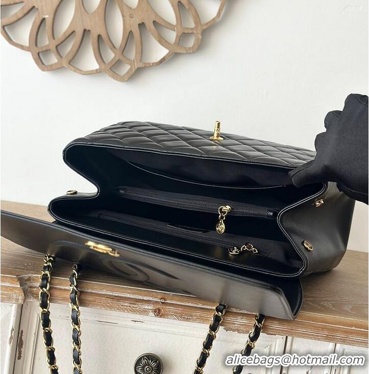 Well Crafted Chanel Oversized CC Flap Bag In Lambskin AS2567 Black/Gold 2026