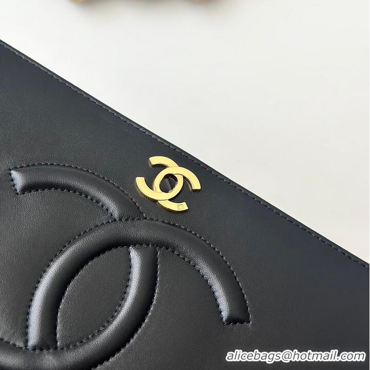 Well Crafted Chanel Oversized CC Flap Bag In Lambskin AS2567 Black/Gold 2026