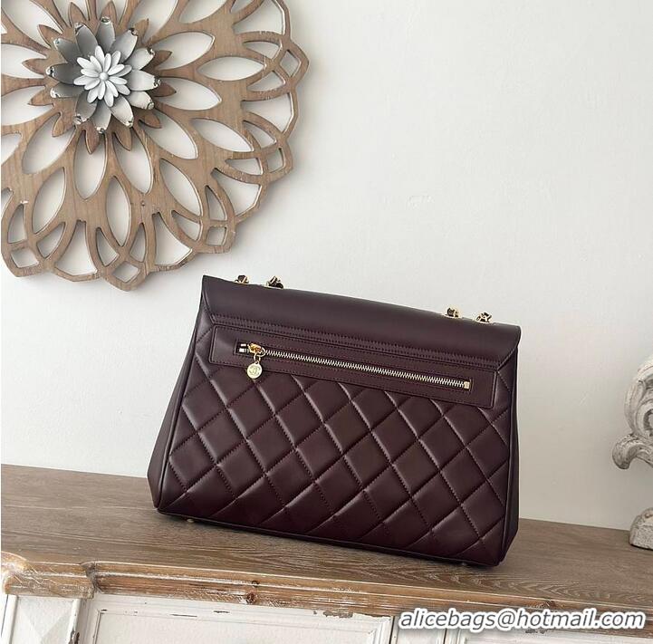 Free Shipping Chanel Oversized CC Flap Bag In Lambskin AS2567 Brown/Gold 2026