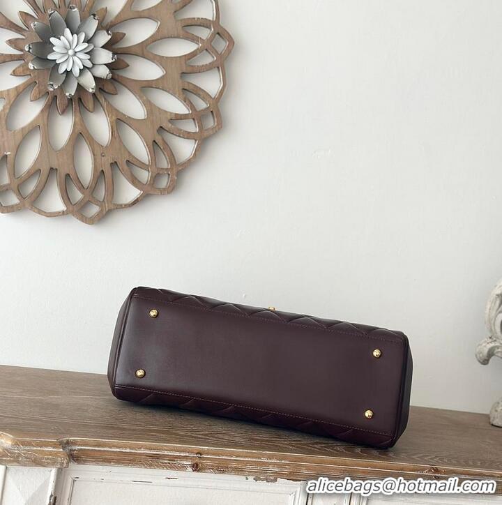 Free Shipping Chanel Oversized CC Flap Bag In Lambskin AS2567 Brown/Gold 2026