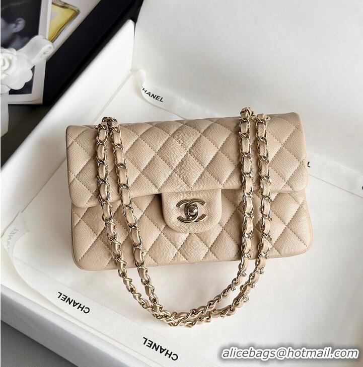 Buy Fashionable Chanel Classic Mini Flap Bag In Caviar With Light Gold-Tone Hardware AS2569 Beige 2026