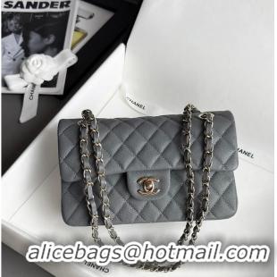 Grade Quality Chanel Classic Mini Flap Bag In Caviar With Light Gold-Tone Hardware AS2569 Dark Grey 2026