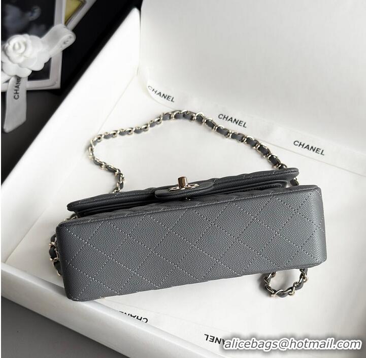 Grade Quality Chanel Classic Mini Flap Bag In Caviar With Light Gold-Tone Hardware AS2569 Dark Grey 2026