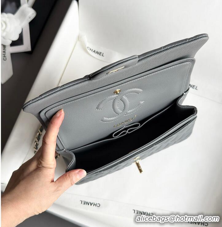 Grade Quality Chanel Classic Mini Flap Bag In Caviar With Light Gold-Tone Hardware AS2569 Dark Grey 2026