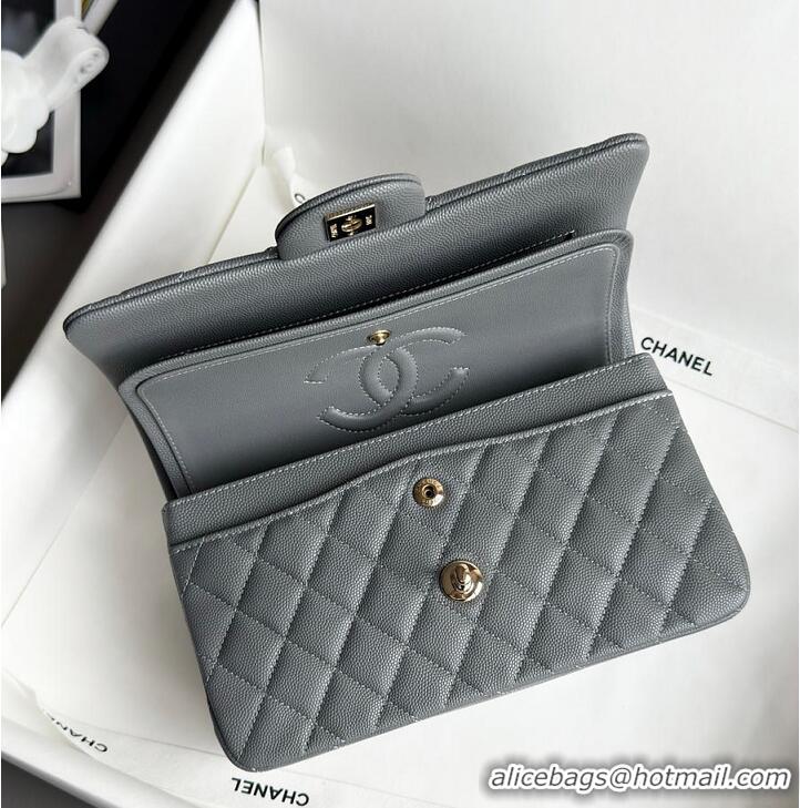 Grade Quality Chanel Classic Mini Flap Bag In Caviar With Light Gold-Tone Hardware AS2569 Dark Grey 2026