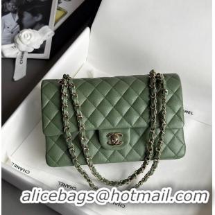 Well Crafted Chanel Classic Mini Flap Bag In Caviar With Light Gold-Tone Hardware AS2569 Dark Green 2026