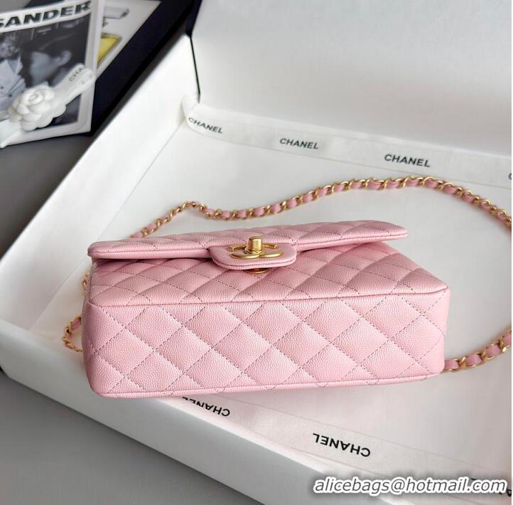 Big Discount Chanel Small Coco Handle Flap Bag In Caviar With Gold-Tone Hardware AS2568 Pink 2026