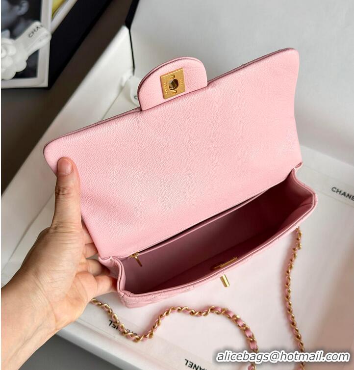 Big Discount Chanel Small Coco Handle Flap Bag In Caviar With Gold-Tone Hardware AS2568 Pink 2026