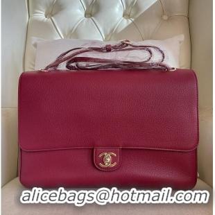 New Cheap Chanel Classic Flap Bag In Original Caviar Leather AS6231 Dark Burgundy/Gold 2026