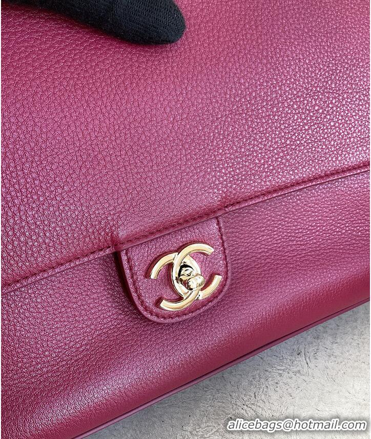 New Cheap Chanel Classic Flap Bag In Original Caviar Leather AS6231 Dark Burgundy/Gold 2026
