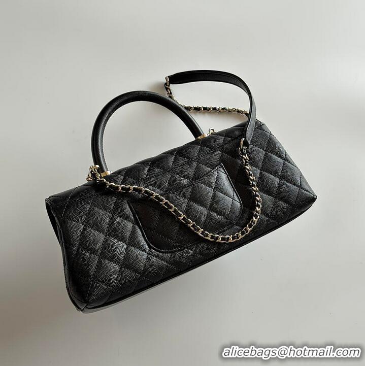 Top Design Chanel Coco Handle East-West Flap Bag Gold-tone Hardware AS6135 Black 2026