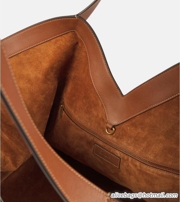Grade Design Saint Laurent Y Large Tote Bag In Calfskin Leather 835275 Brown 2026