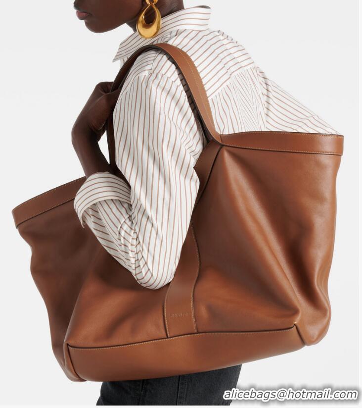Grade Design Saint Laurent Y Large Tote Bag In Calfskin Leather 835275 Brown 2026