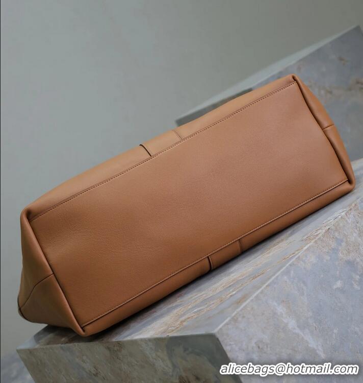 Grade Design Saint Laurent Y Large Tote Bag In Calfskin Leather 835275 Brown 2026
