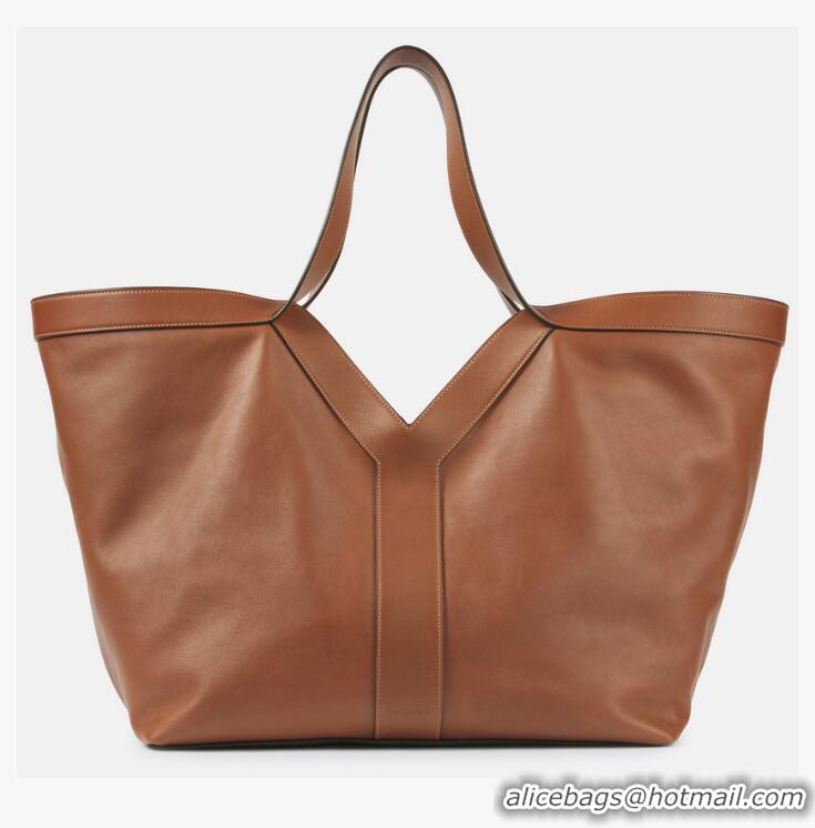 Grade Design Saint Laurent Y Large Tote Bag In Calfskin Leather 835275 Brown 2026