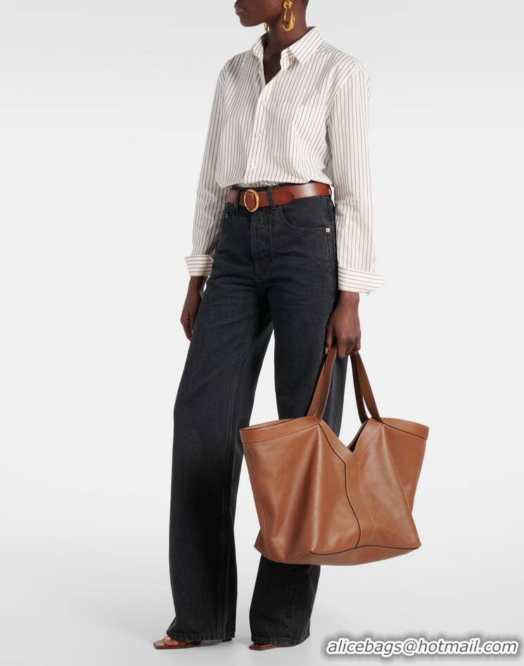 Grade Design Saint Laurent Y Large Tote Bag In Calfskin Leather 835275 Brown 2026