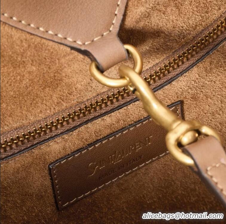 Grade Design Saint Laurent Y Large Tote Bag In Calfskin Leather 835275 Brown 2026