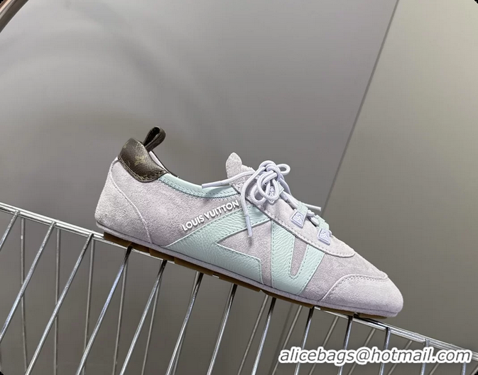 Good Quality Louis Vuitton LV Sneakerina Ballerina Sneakers Light Purple Suede Leather 6061802
