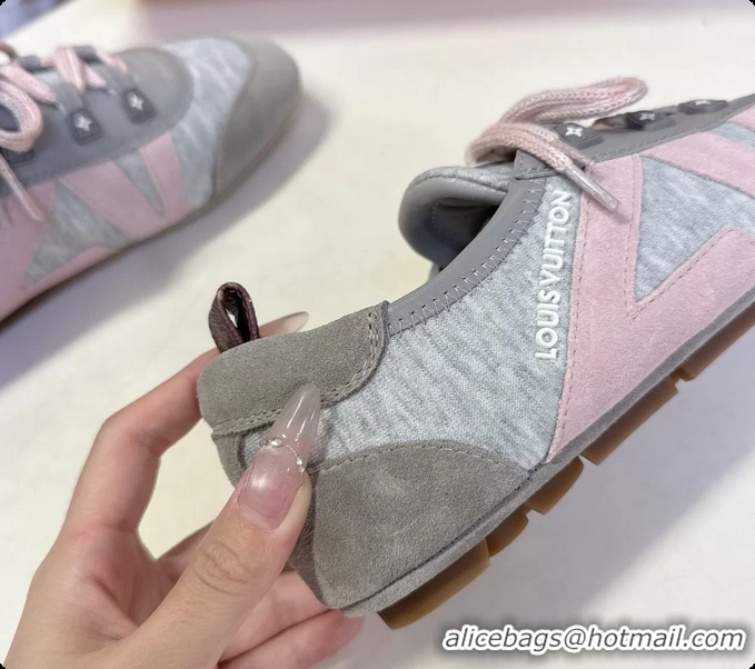 Shop Duplicate Louis Vuitton LV Sneakerina Ballerina Sneakers Gray 6061802
