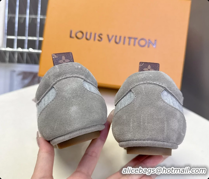 Shop Duplicate Louis Vuitton LV Sneakerina Ballerina Sneakers Gray 6061802