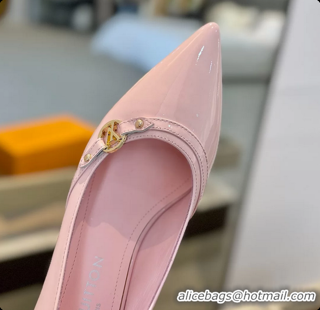 Feminine Louis Vuitton LV 6AM Pink Patent Leather Pumps 55MM 6061902