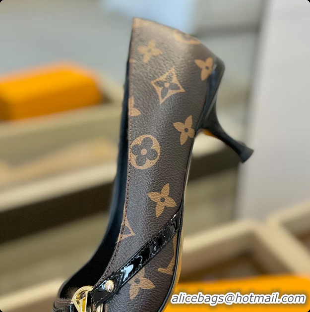 Low Cost Louis Vuitton LV 6AM Brown Monogram Canvas Pumps 55MM 6061902