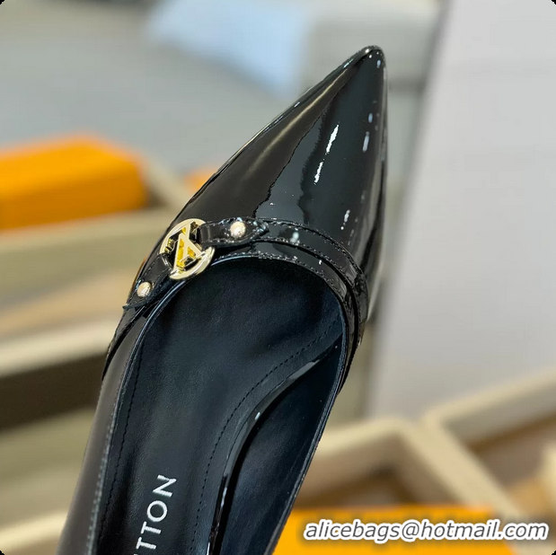 Unique Style Louis Vuitton LV 6AM Black Lambskin Leather Pumps 55MM 6061902