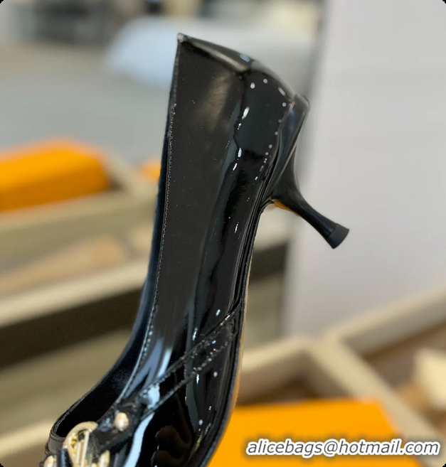 Unique Style Louis Vuitton LV 6AM Black Lambskin Leather Pumps 55MM 6061902